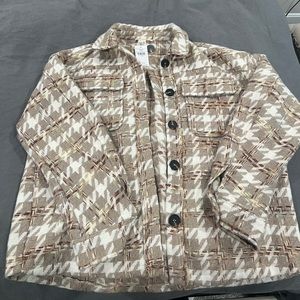 NEW Buckle Houndstooth Coat Jacket